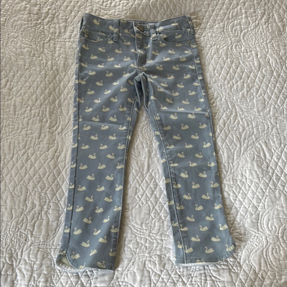 Kids DL1961 Jeans with Swan Print